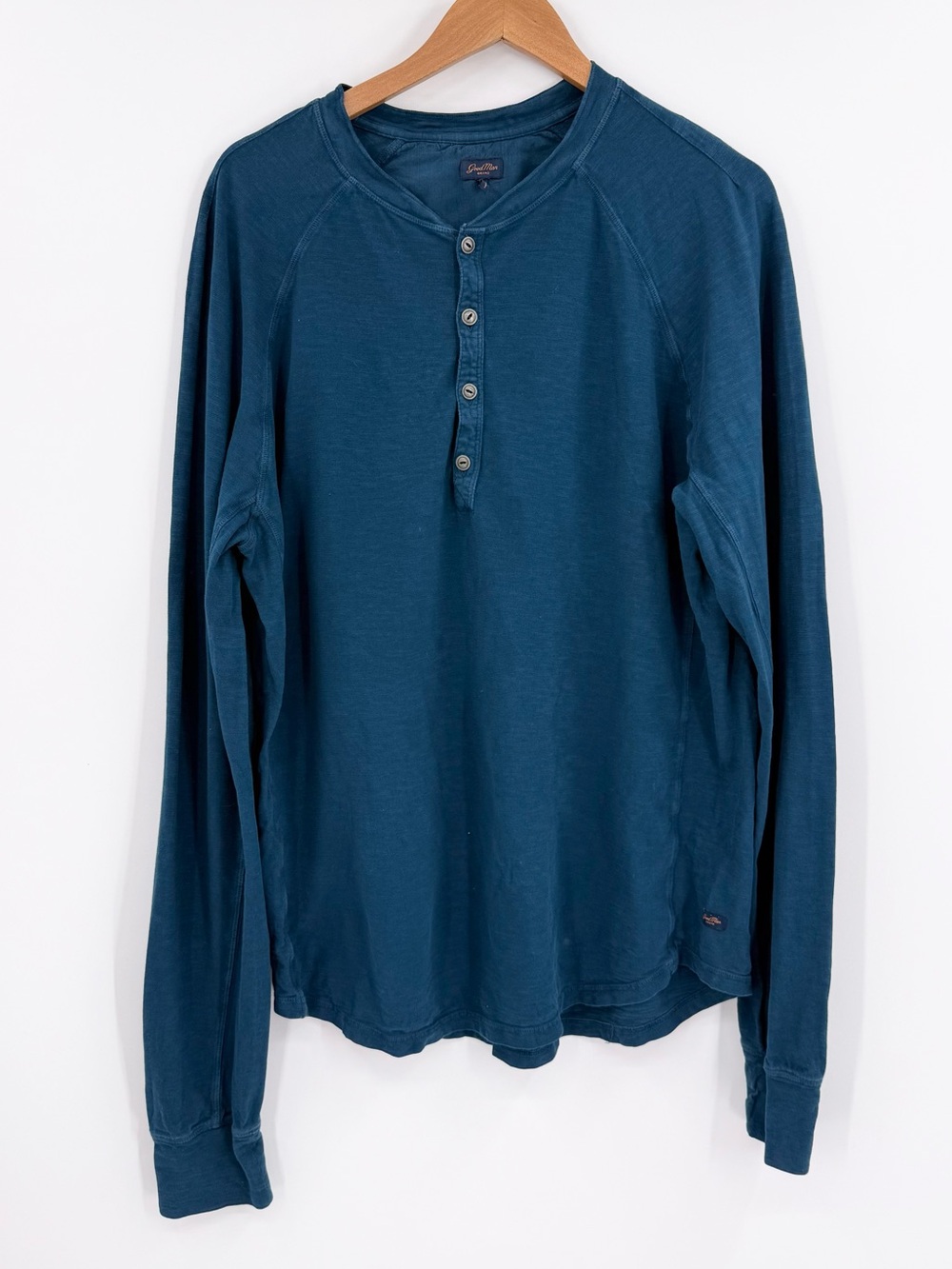 Good Man Brand Legend Henley Long Sleeve | Steel Blue | XL